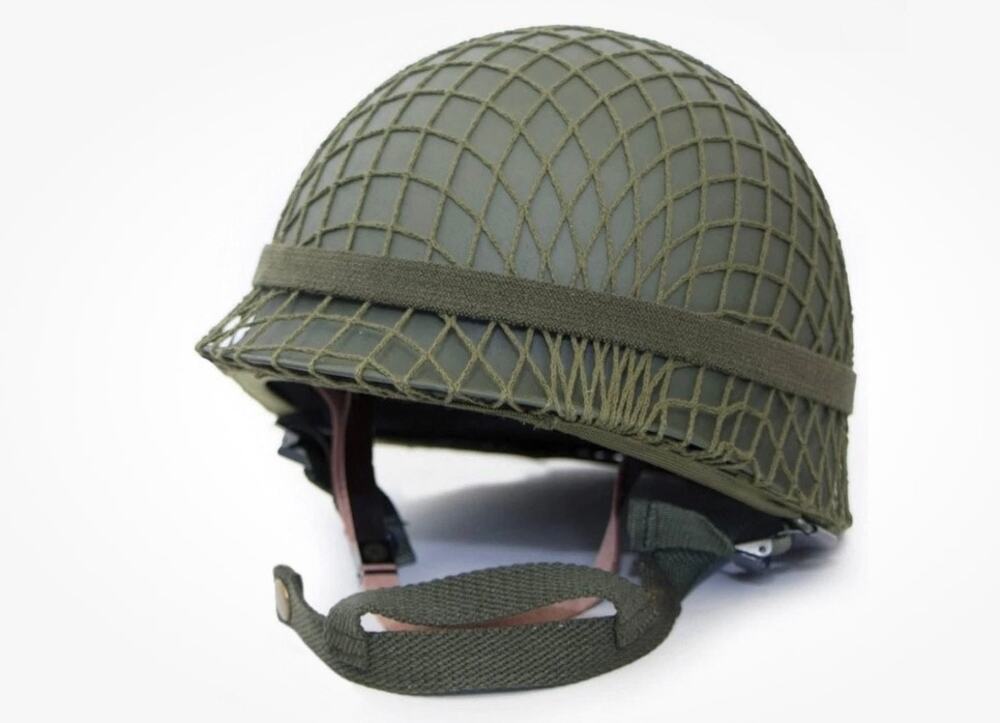 WWII Style US M1 Steel Helmet Replica with Net Cover & Band